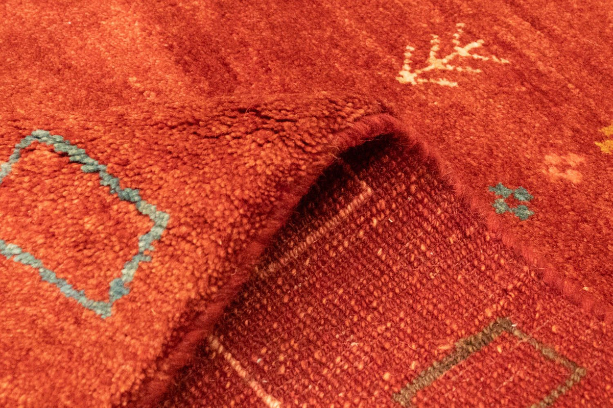 Dywan Gabbeh - perski - 220 x 170 cm - czerwony