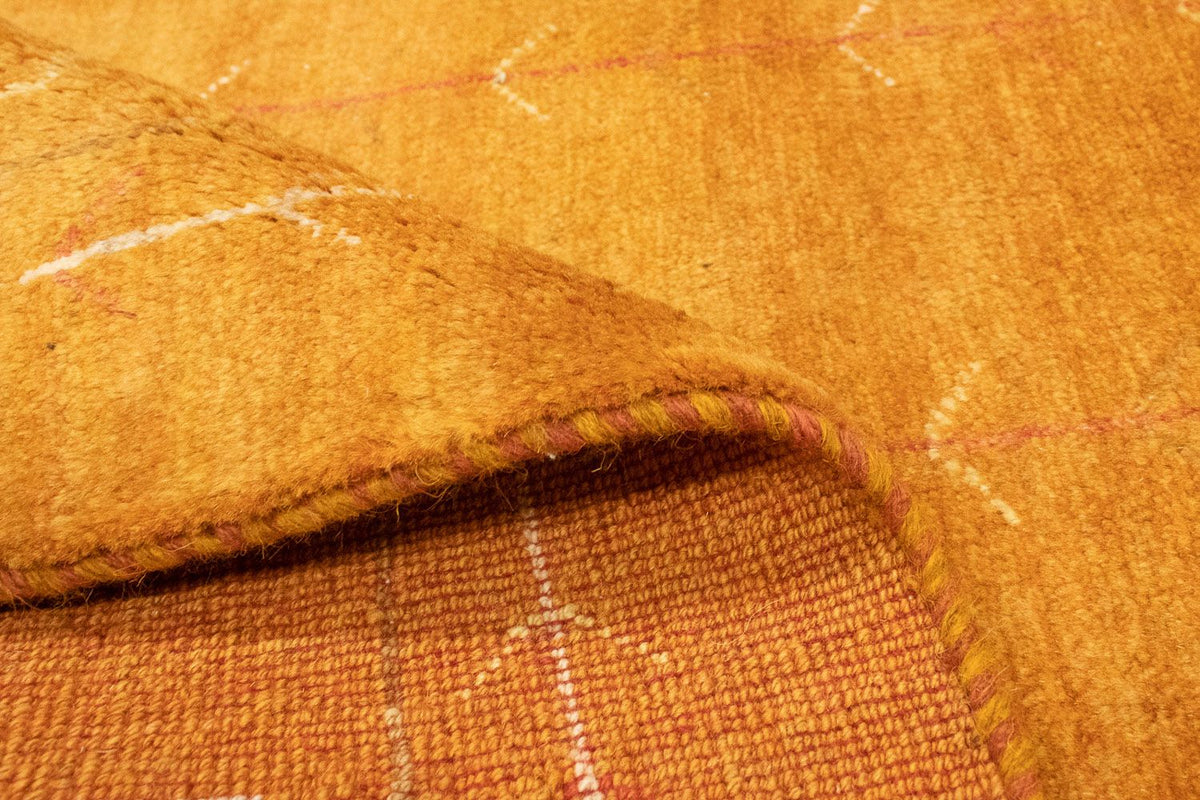 Dywan Gabbeh - perski - 193 x 151 cm - złoto