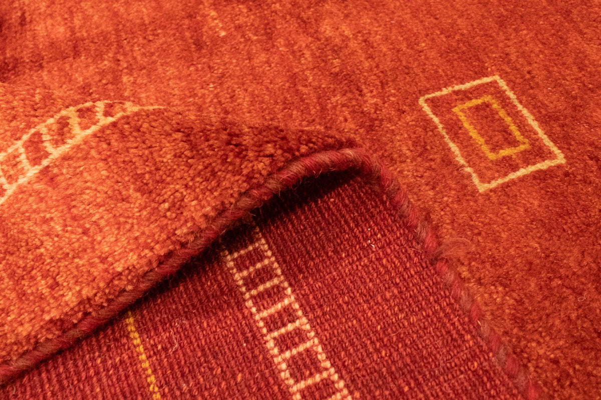 Dywan Gabbeh - perski - 236 x 171 cm - czerwony