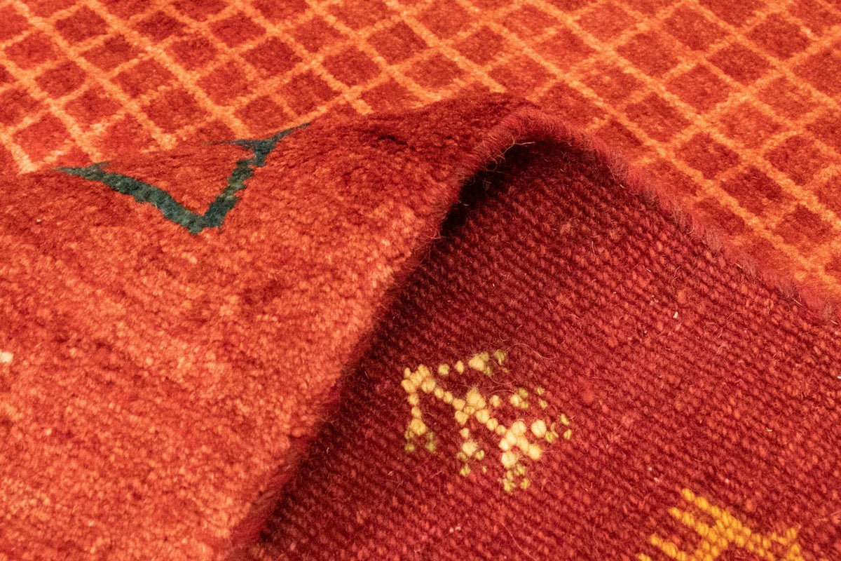 Dywan Gabbeh - perski - 232 x 170 cm - czerwony