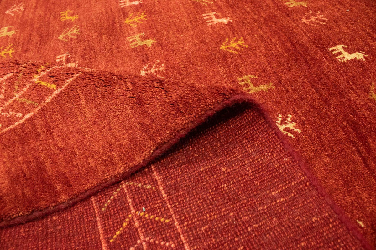 Dywan Gabbeh - perski - 240 x 168 cm - czerwony