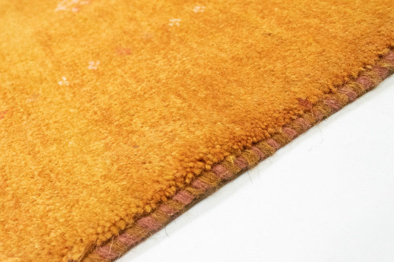 Dywan Gabbeh - perski - 187 x 147 cm - złoto