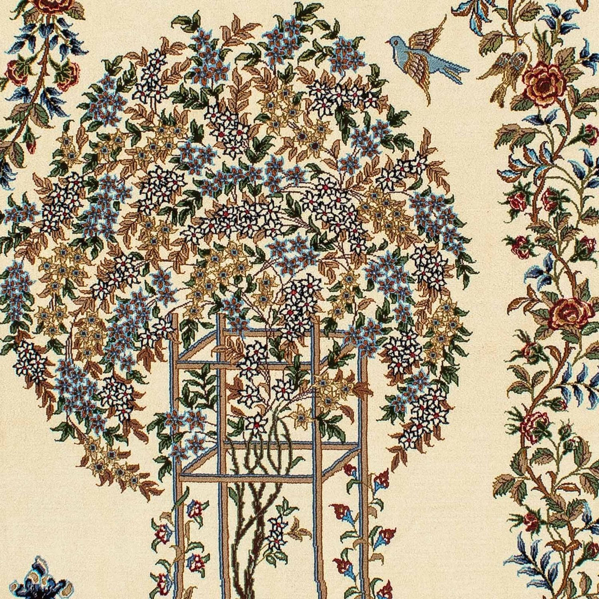 Dywan perski - Ghom - 205 x 135 cm - beżowy