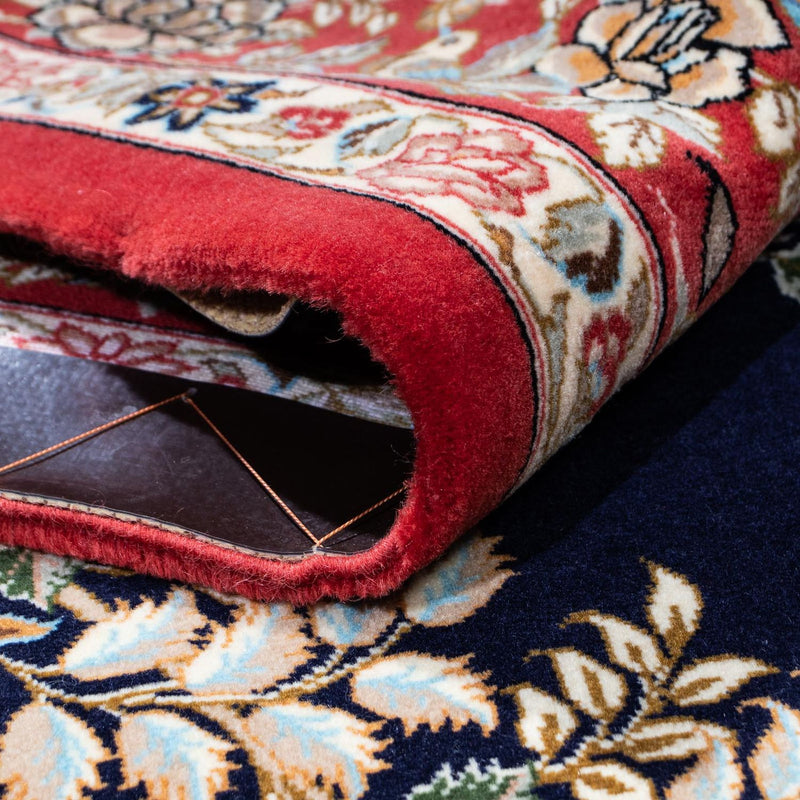 Dywan perski - Ghom - 230 x 140 cm - ciemnoniebieski