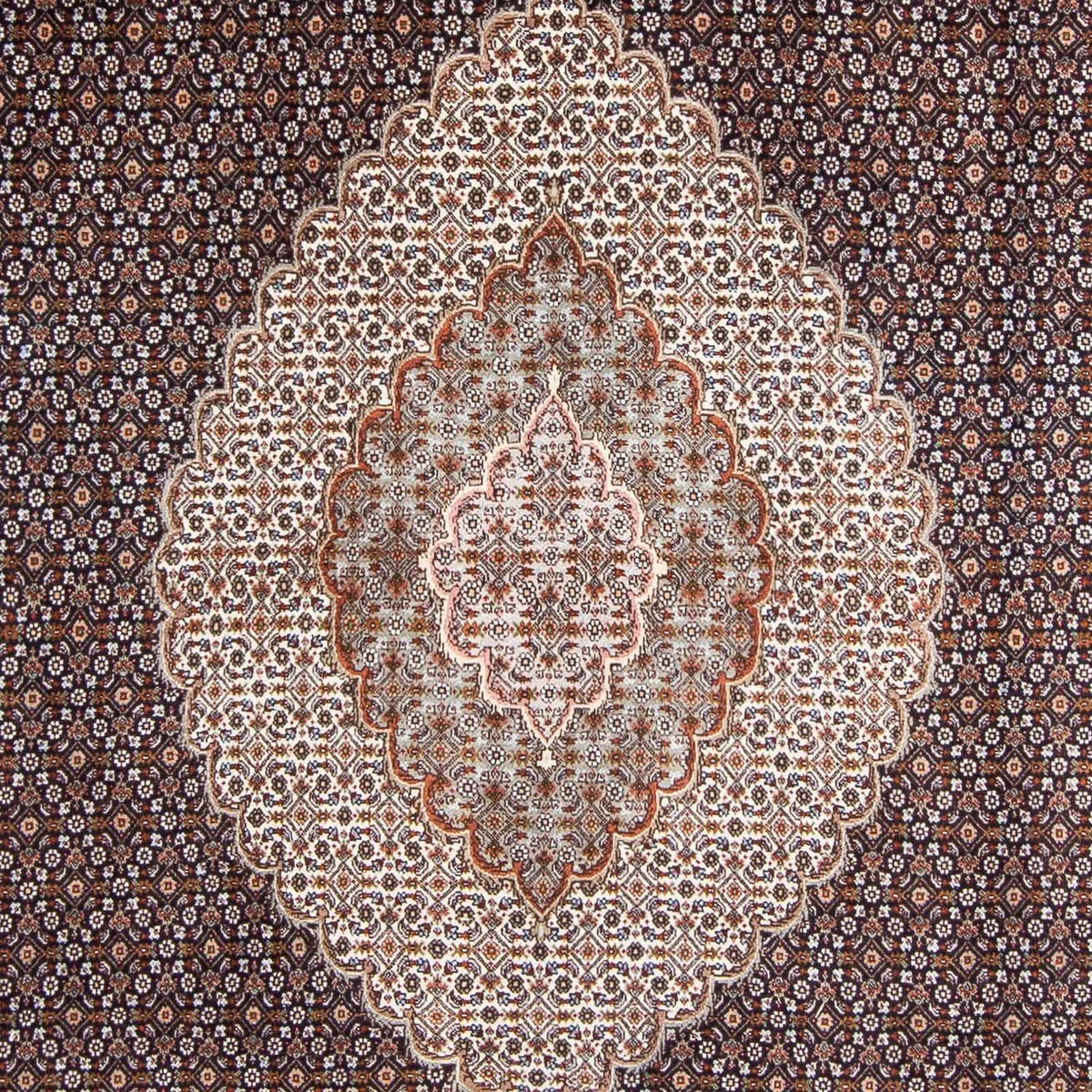 Dywan perski - Tabriz - 295 x 200 cm - ciemnoniebieski