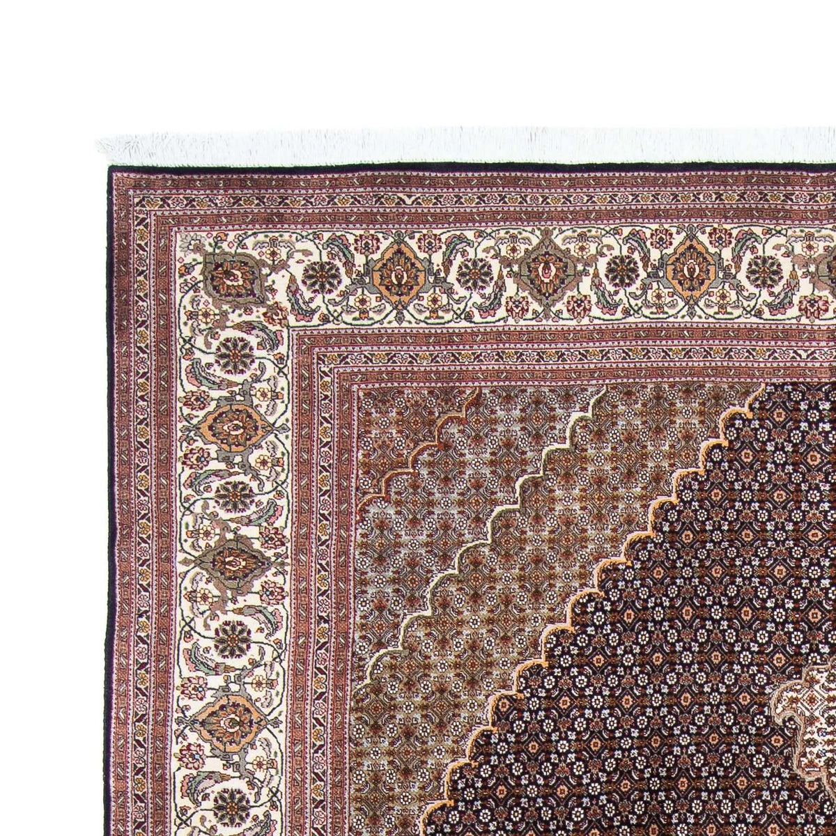 Dywan perski - Tabriz - 295 x 200 cm - ciemnoniebieski