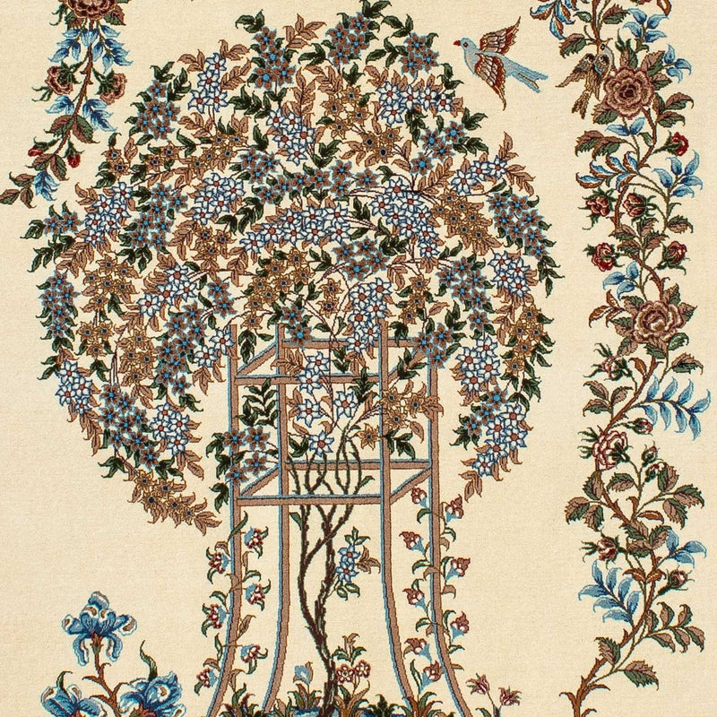 Dywan perski - Ghom - 207 x 133 cm - beżowy