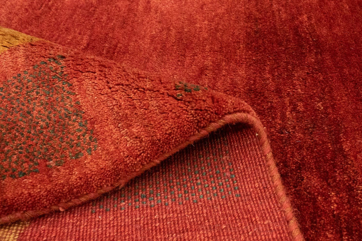 Dywan Gabbeh - perski - 198 x 147 cm - czerwony