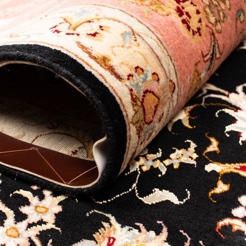 Dywan perski - Tabriz - 297 x 198 cm - ciemnoniebieski