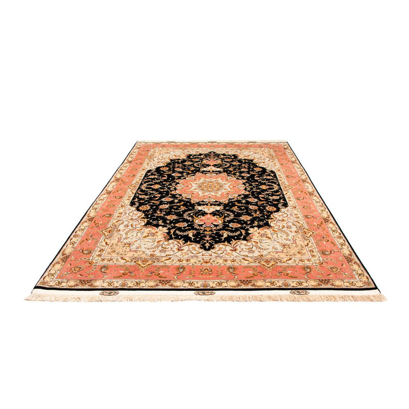 Dywan perski - Tabriz - 297 x 198 cm - ciemnoniebieski