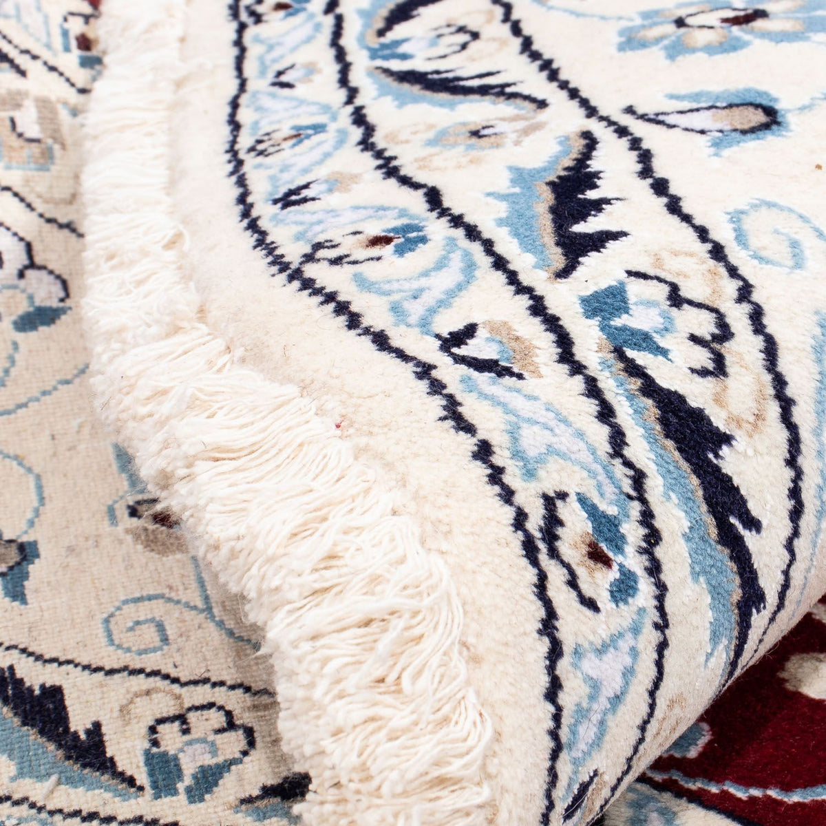 Dywan perski - Nain okrągły  - 250 x 250 cm - ciemna czerwień