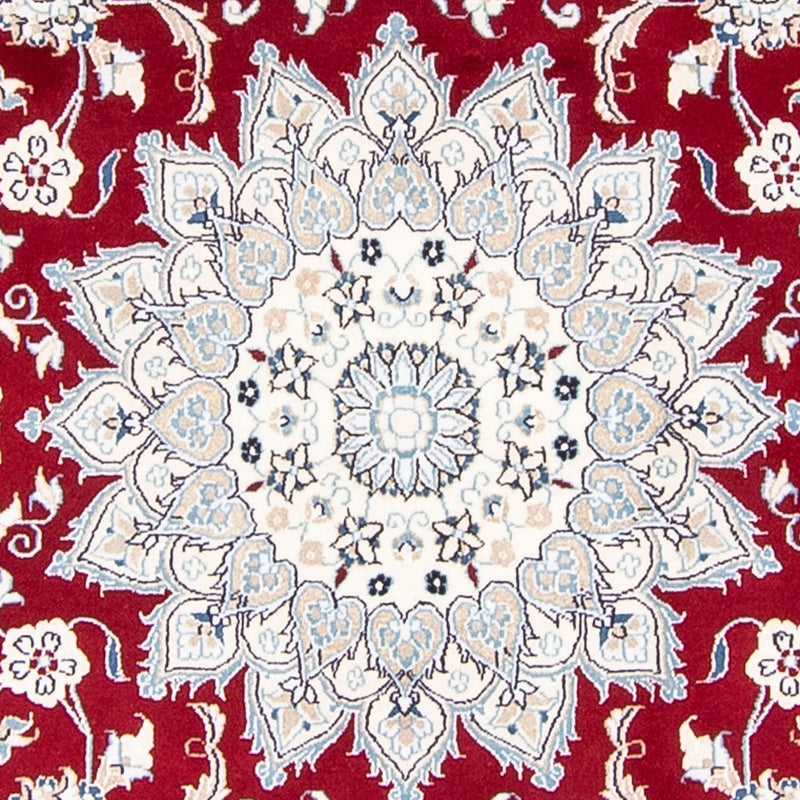 Dywan perski - Nain okrągły  - 250 x 250 cm - ciemna czerwień