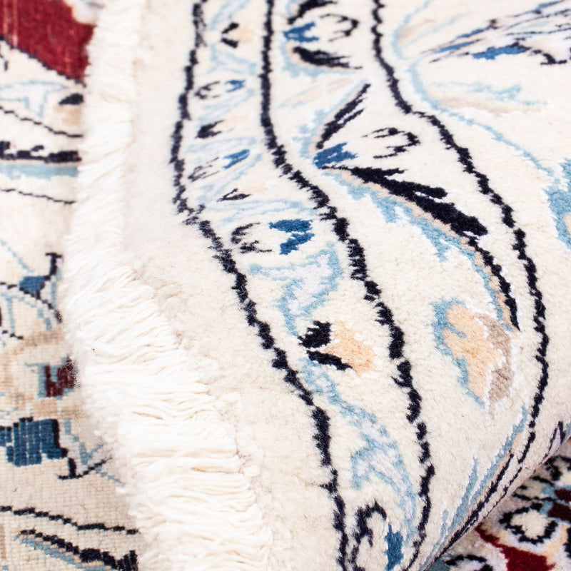 Dywan perski - Nain okrągły  - 250 x 250 cm - ciemna czerwień