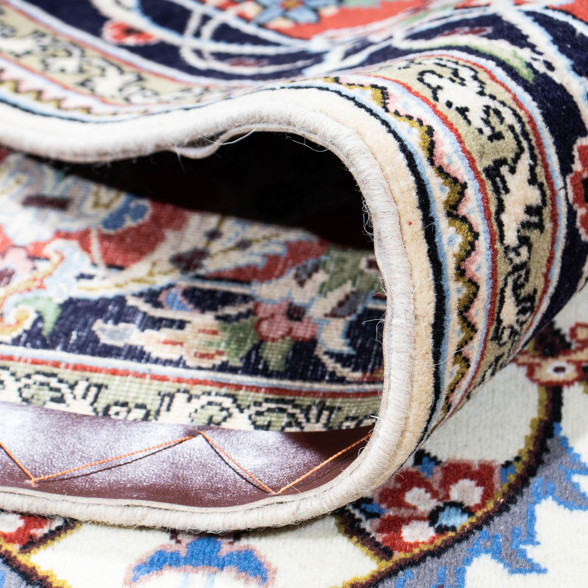 Dywan perski - Ghom - 253 x 180 cm - beżowy