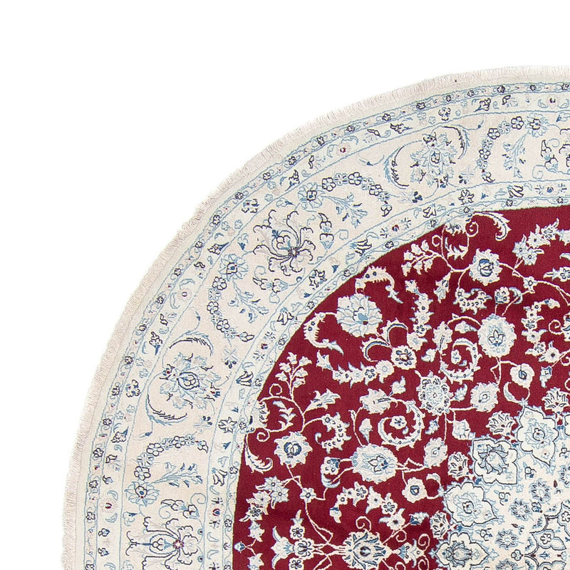 Dywan perski - Nain okrągły  - 300 x 300 cm - ciemna czerwień