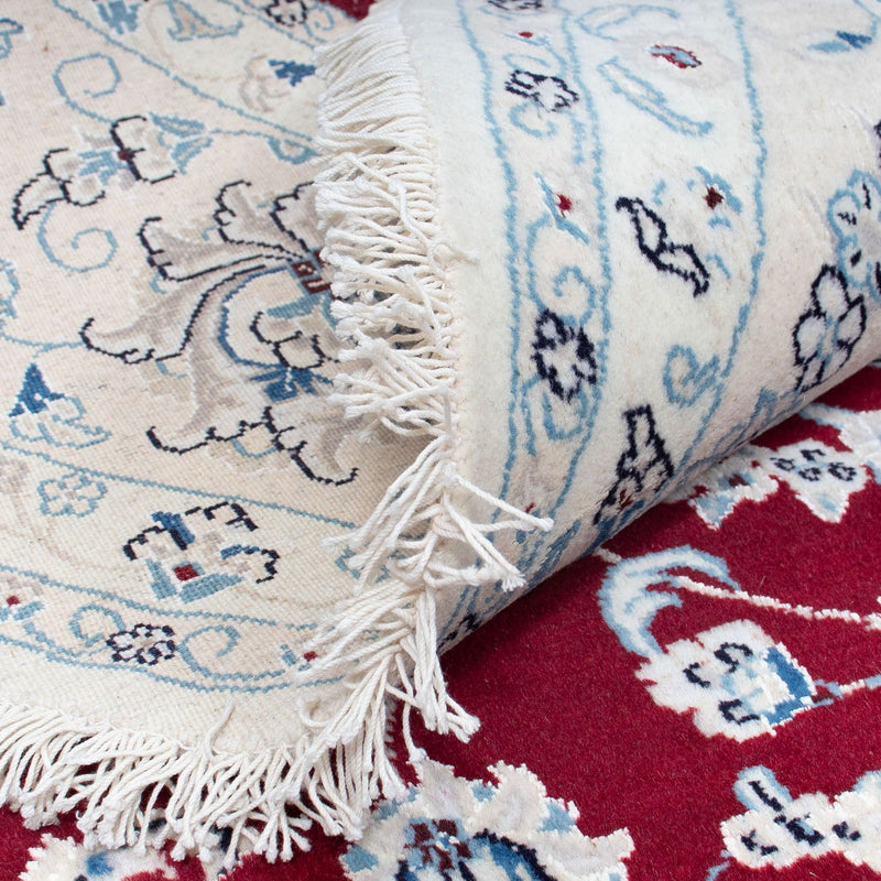 Dywan perski - Nain okrągły  - 300 x 300 cm - ciemna czerwień