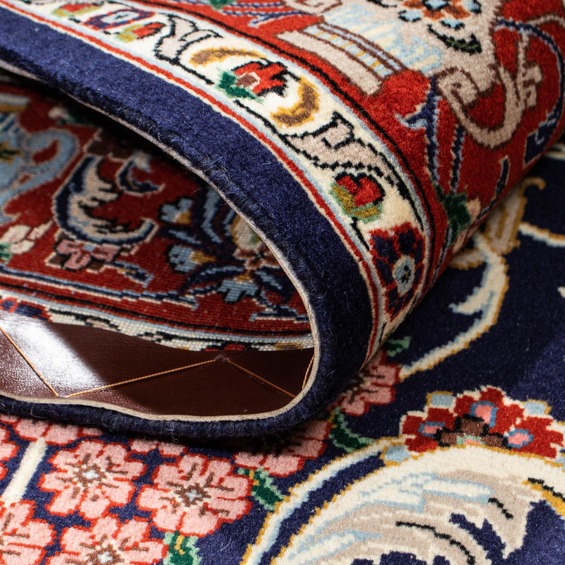 Dywan perski - Ghom - 188 x 135 cm - ciemnoniebieski