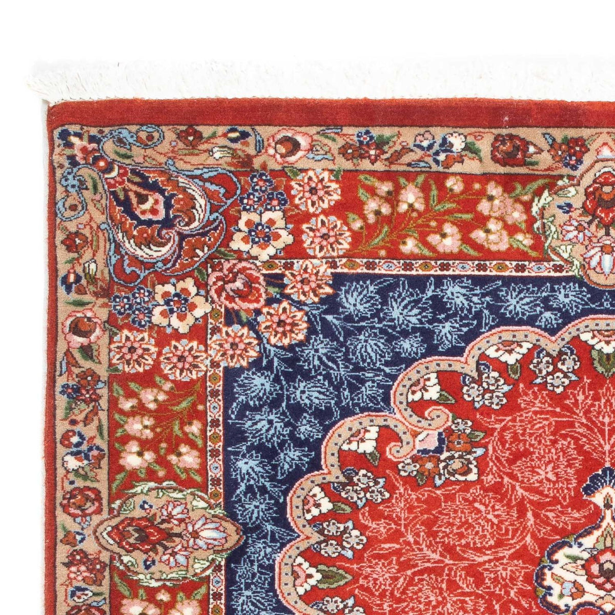 Dywan perski - Ghom - 111 x 93 cm - rdza