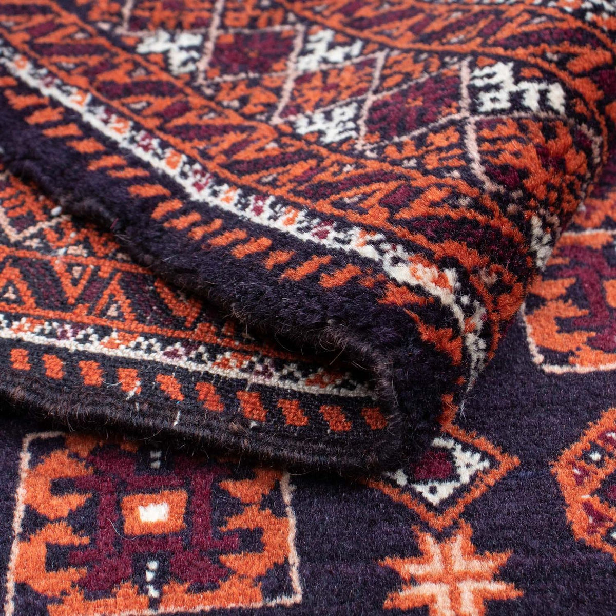 Dywan beludżycki - 150 x 100 cm - ciemnoniebieski