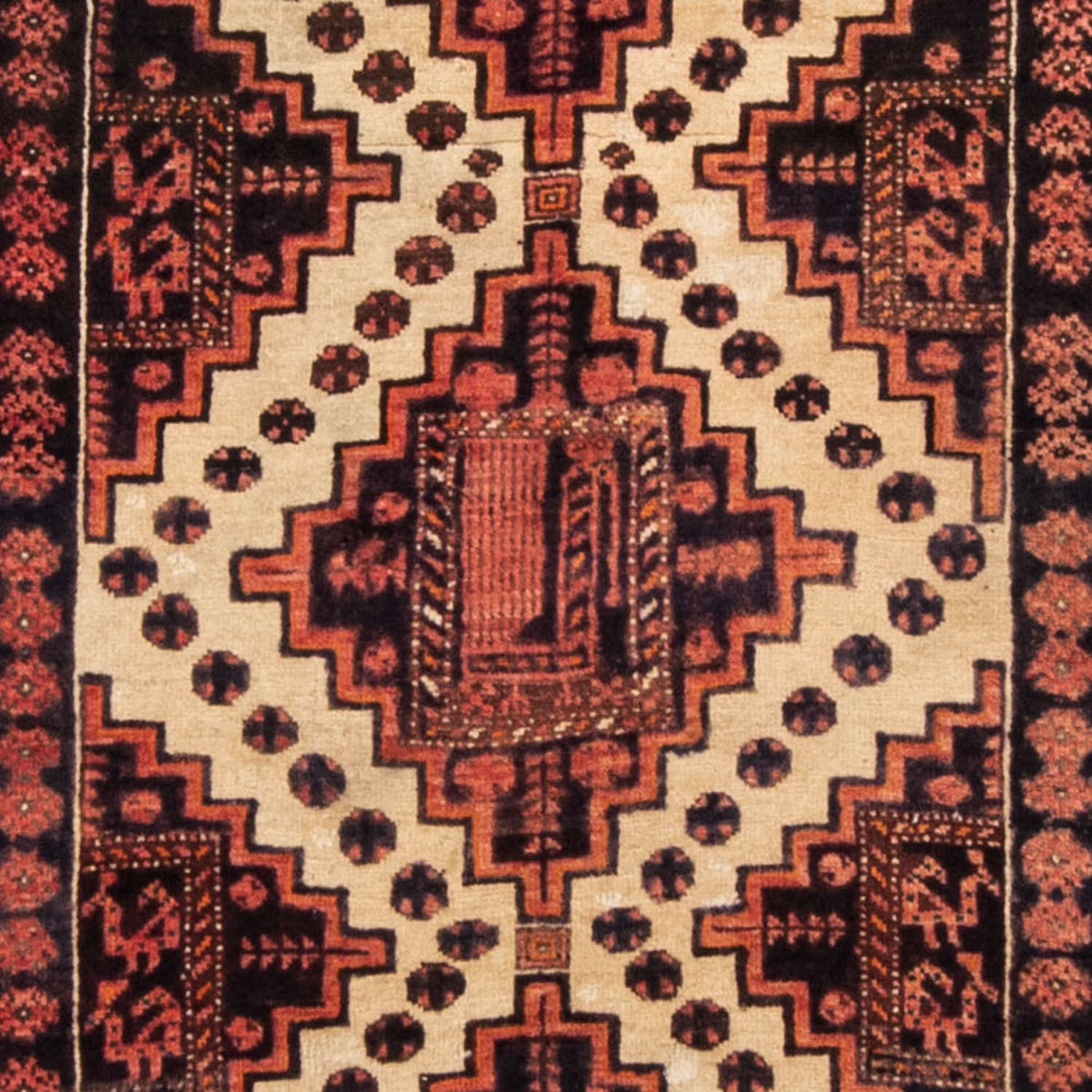 Biegacz Dywan beludżycki - 238 x 100 cm - jasna czerwień