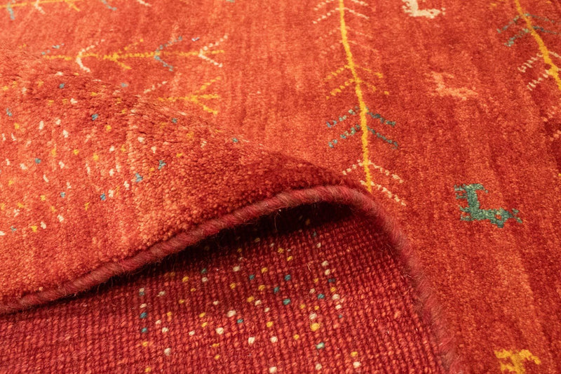 Dywan Gabbeh - perski - 190 x 150 cm - czerwony