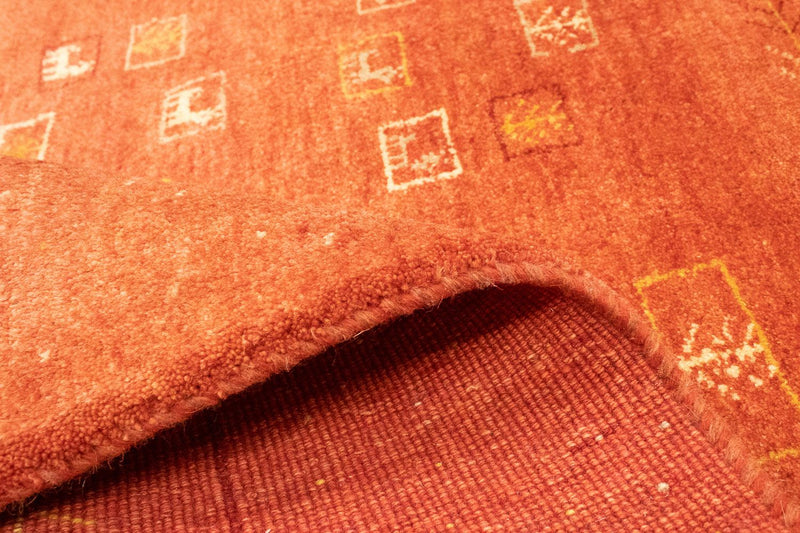 Dywan Gabbeh - perski - 192 x 149 cm - czerwony