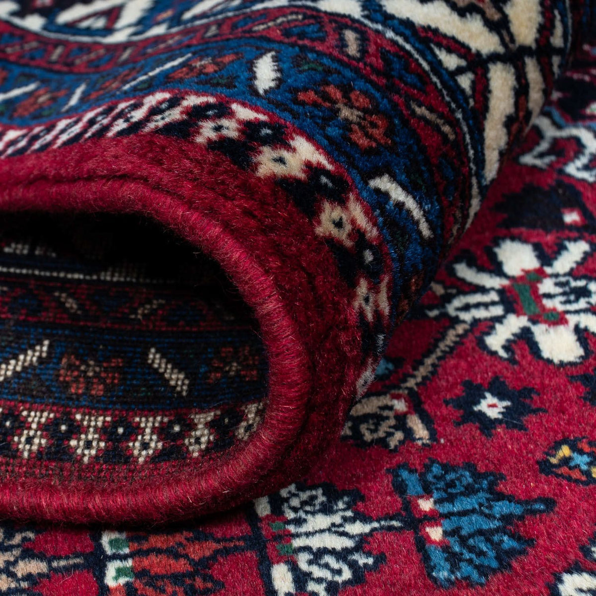 Perski dywan - Nomadyczny - 298 x 204 cm - ciemna czerwień