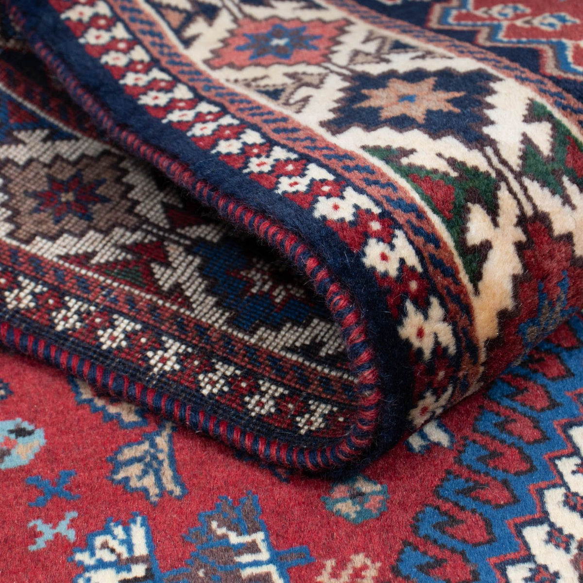 Biegacz Perski dywan - Nomadyczny - 210 x 83 cm - ciemna czerwień