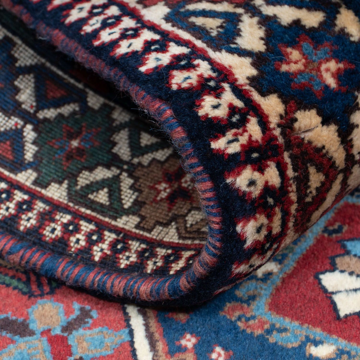 Biegacz Perski dywan - Nomadyczny - 190 x 83 cm - ciemnoniebieski