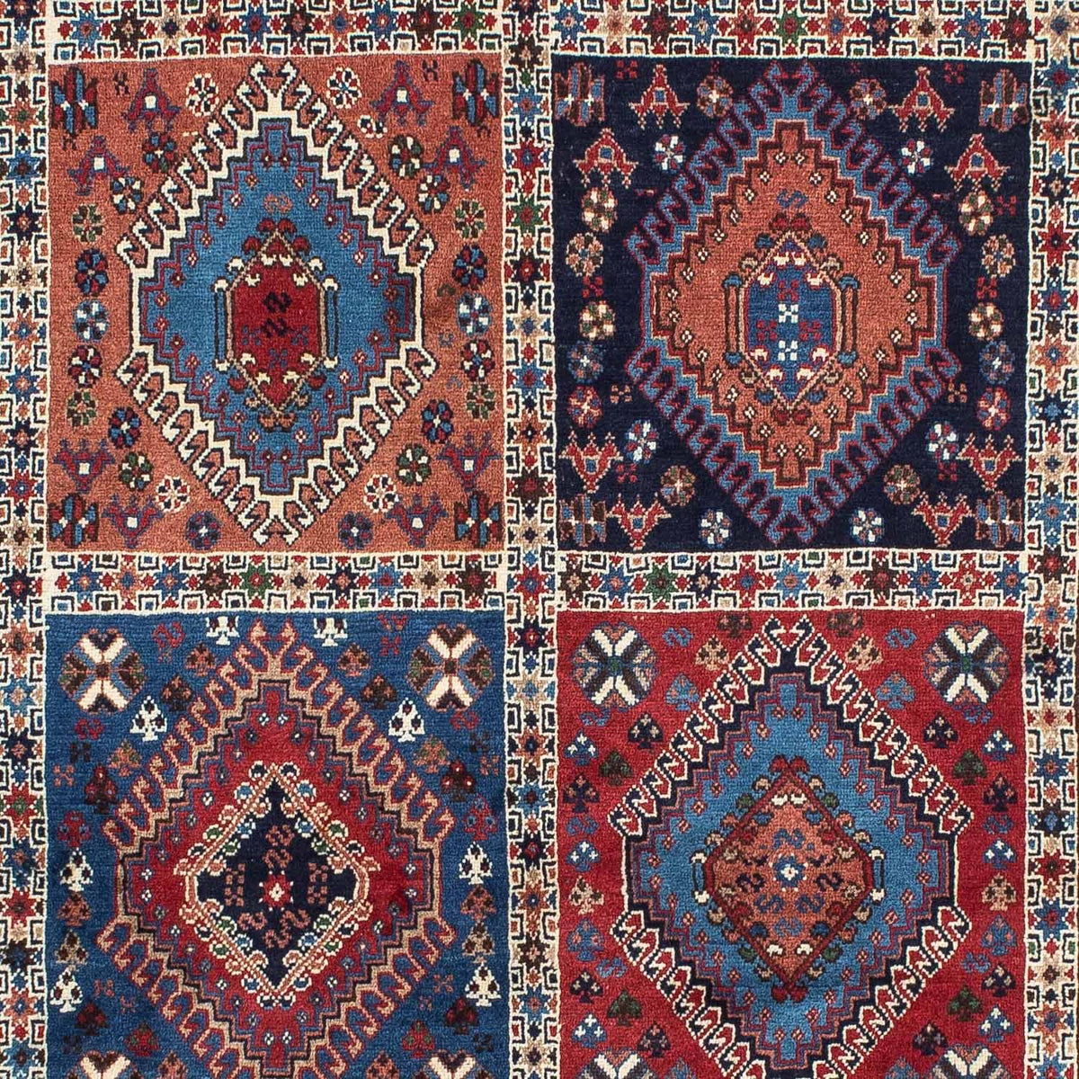 Perski dywan - Nomadyczny - 152 x 102 cm - ciemnoniebieski