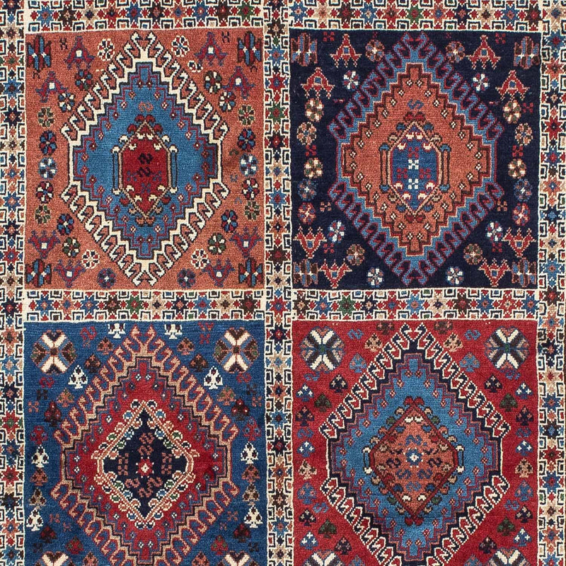 Perski dywan - Nomadyczny - 152 x 102 cm - ciemnoniebieski