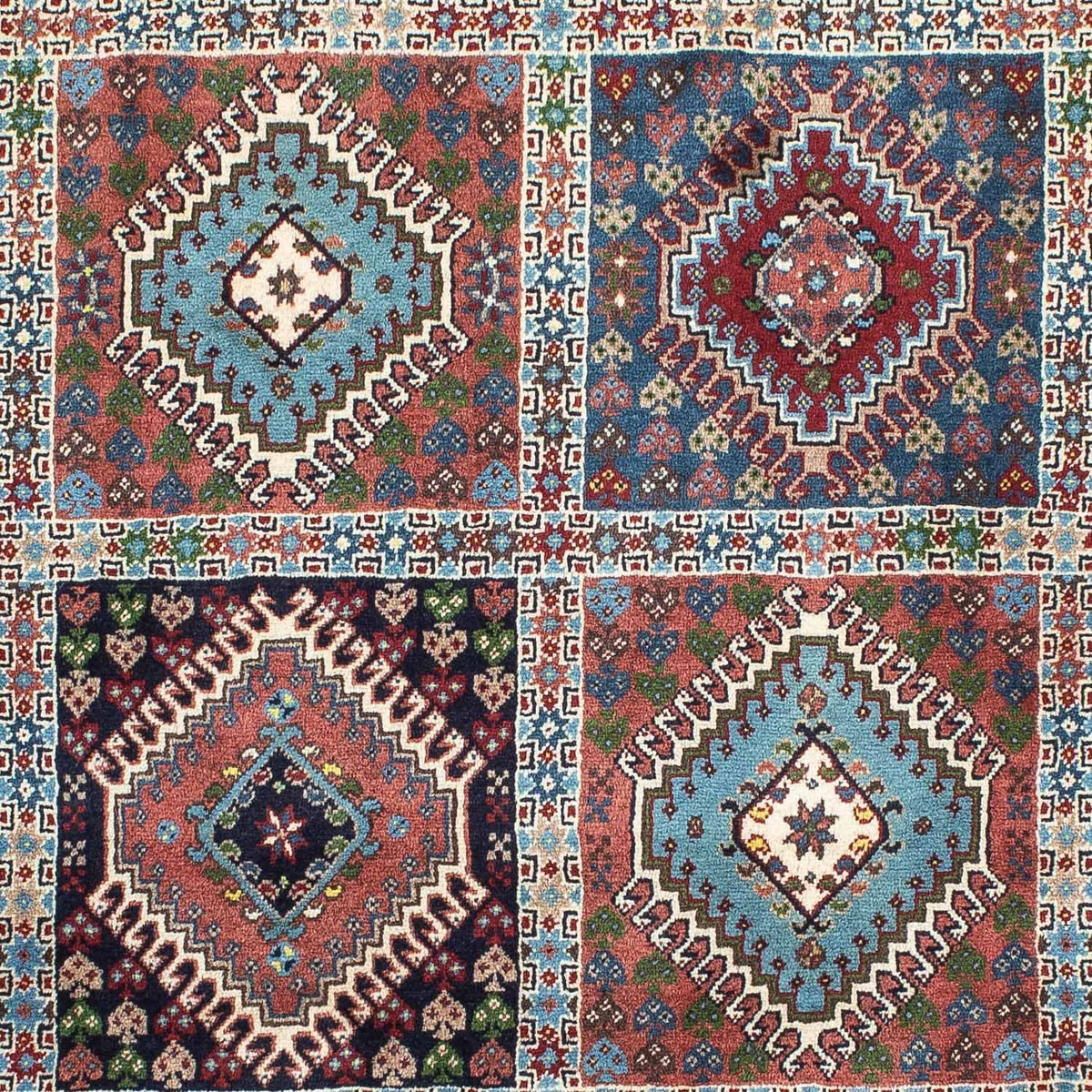 Perski dywan - Nomadyczny - 142 x 99 cm - jasna czerwień