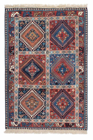 Perski dywan - Nomadyczny - 144 x 100 cm - niebieski