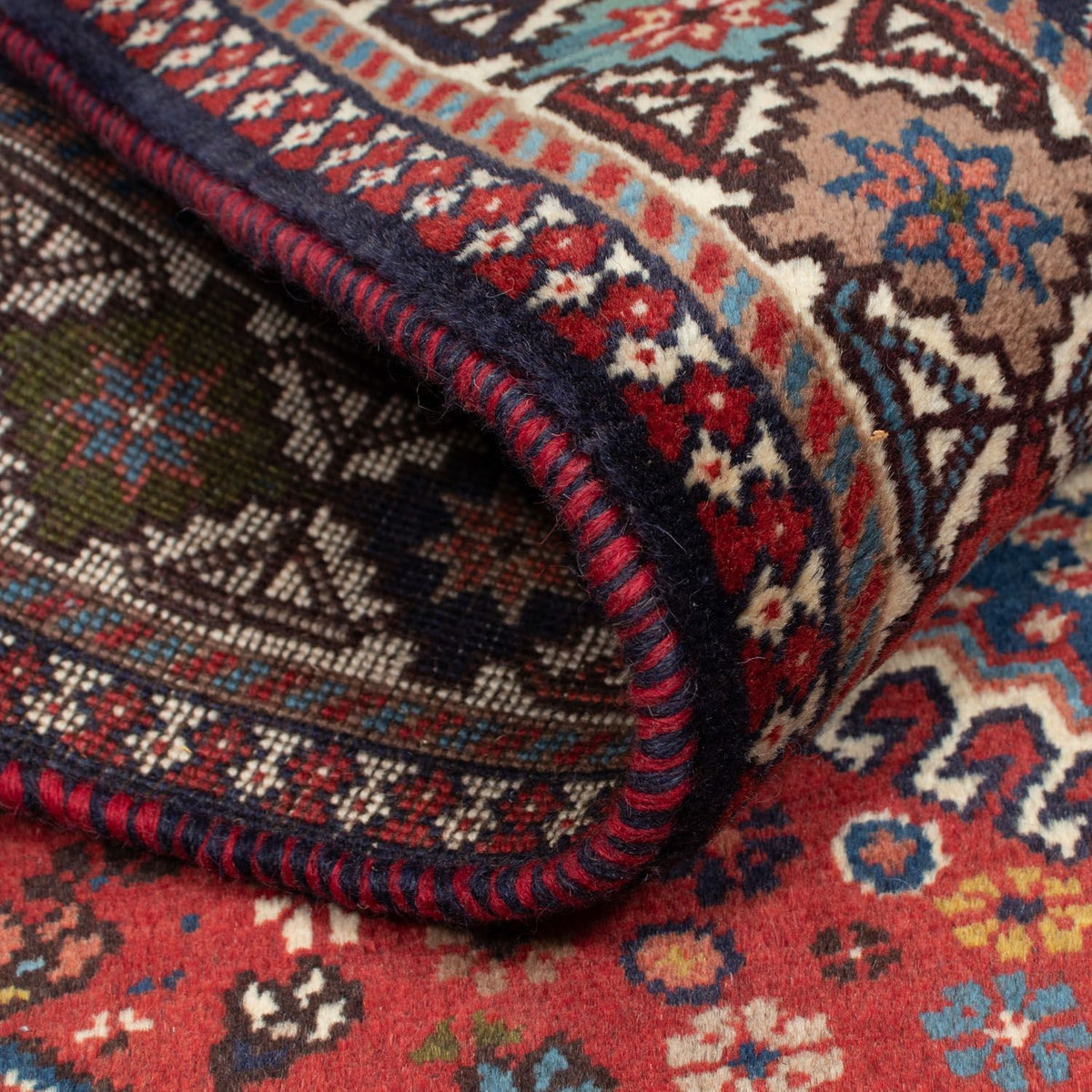 Perski dywan - Nomadyczny - 151 x 103 cm - ciemna czerwień