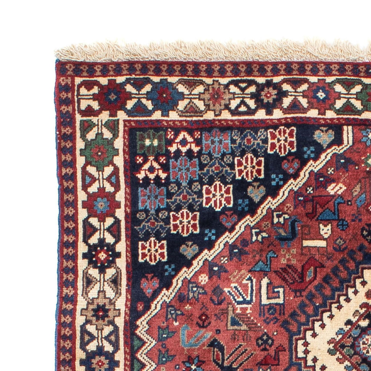 Perski dywan - Nomadyczny - 146 x 100 cm - jasna czerwień