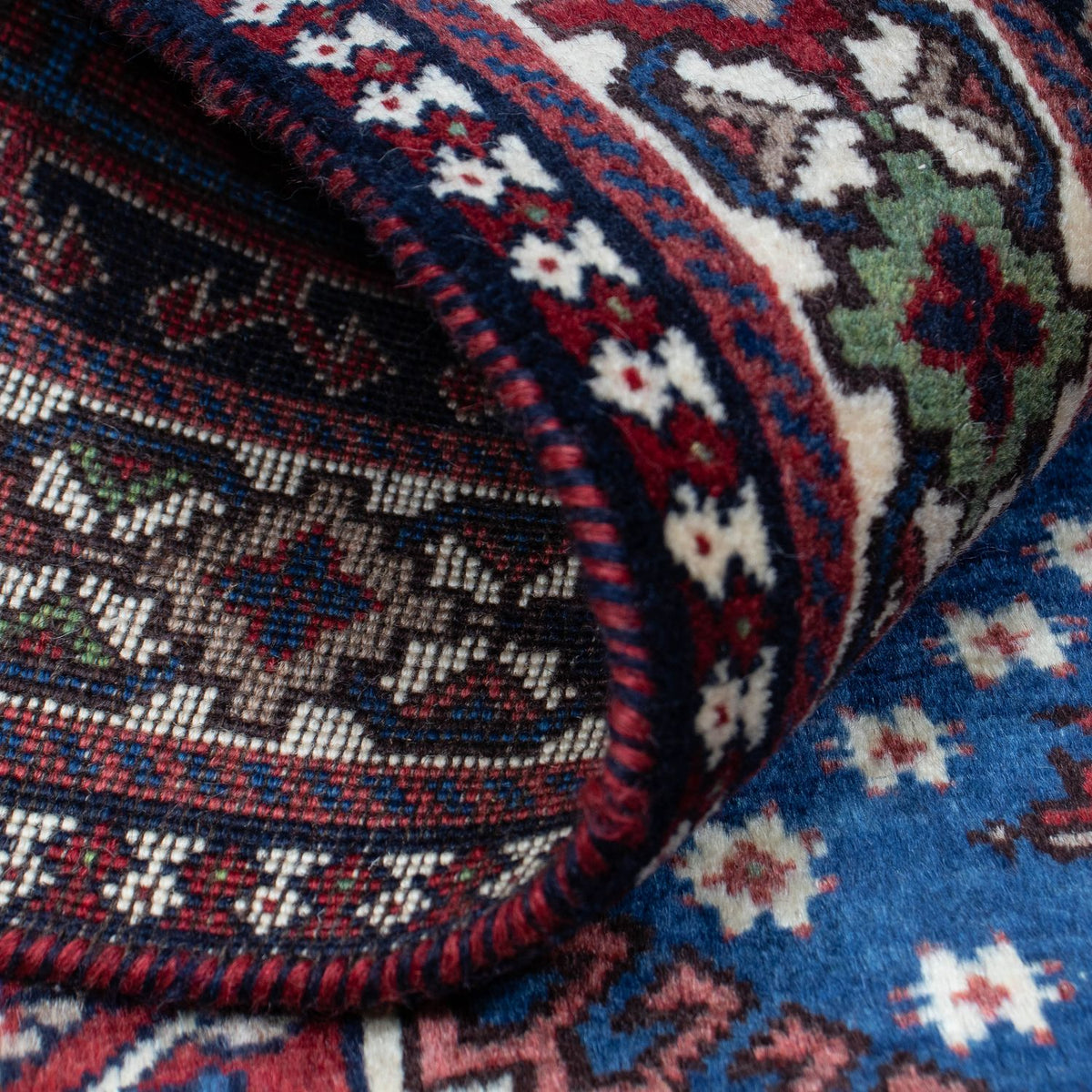 Perski dywan - Nomadyczny - 152 x 97 cm - ciemnoniebieski