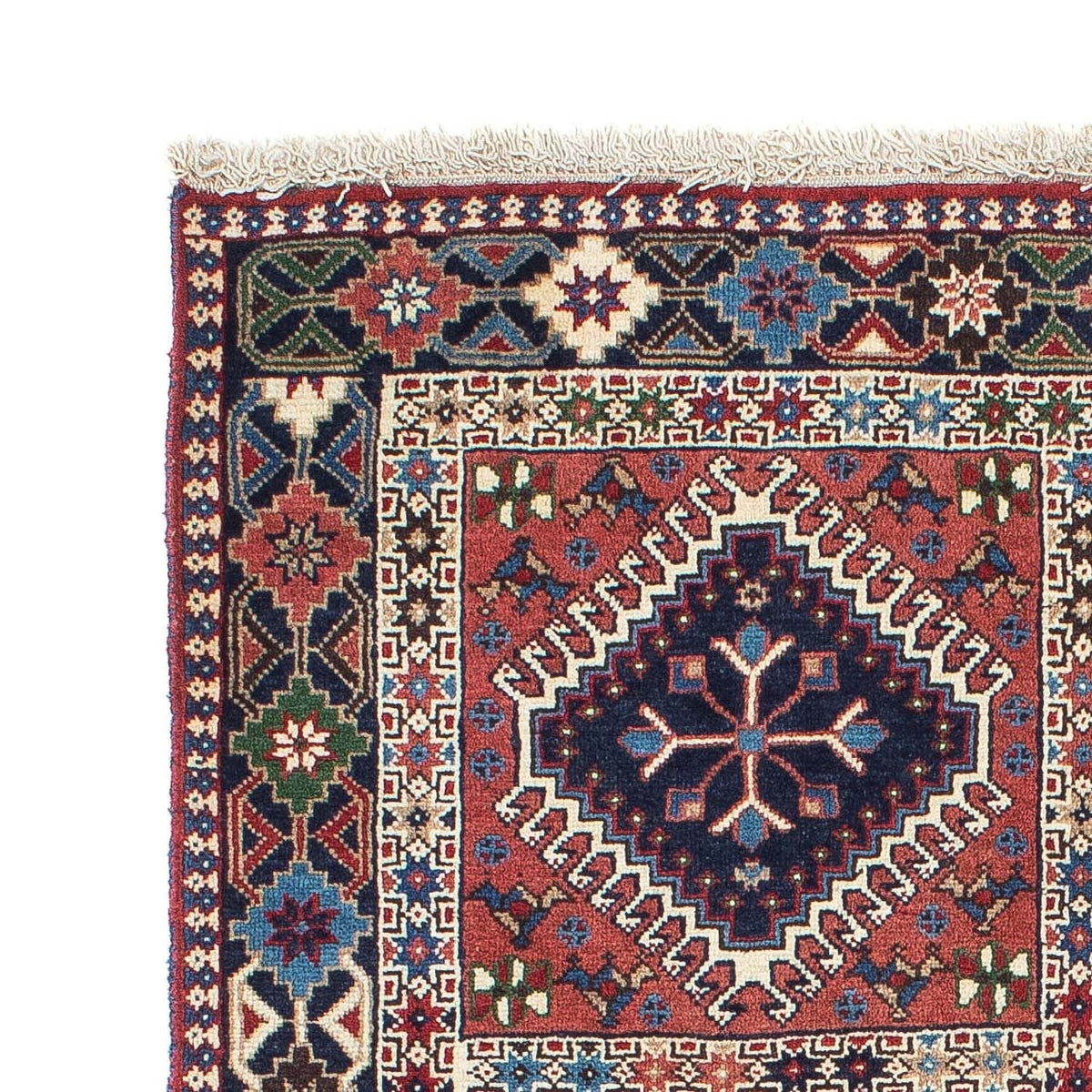 Perski dywan - Nomadyczny - 140 x 100 cm - jasna czerwień