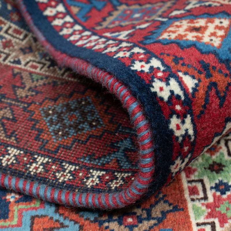 Perski dywan - Nomadyczny - 136 x 100 cm - niebieski