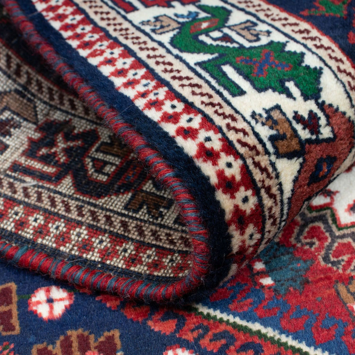 Perski dywan - Nomadyczny - 149 x 105 cm - ciemna czerwień