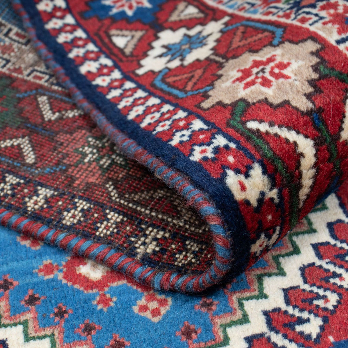 Perski dywan - Nomadyczny - 144 x 100 cm - niebieski