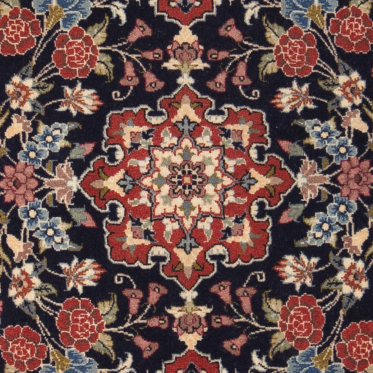 Dywan perski - Ghom - 100 x 68 cm - niebieski