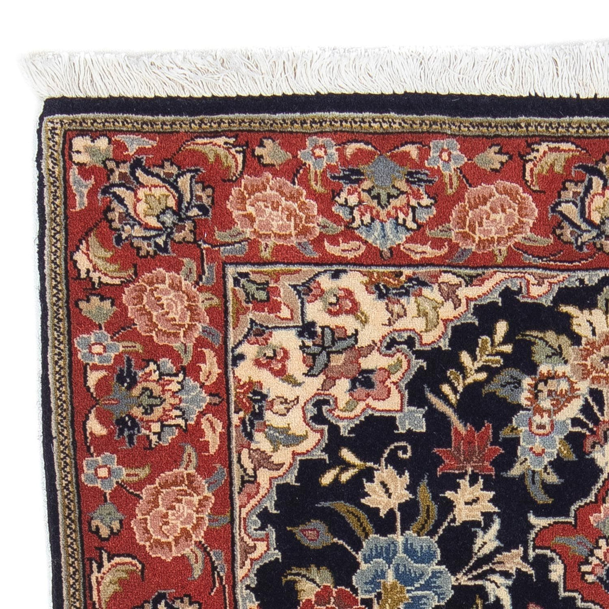 Dywan perski - Ghom - 100 x 68 cm - niebieski