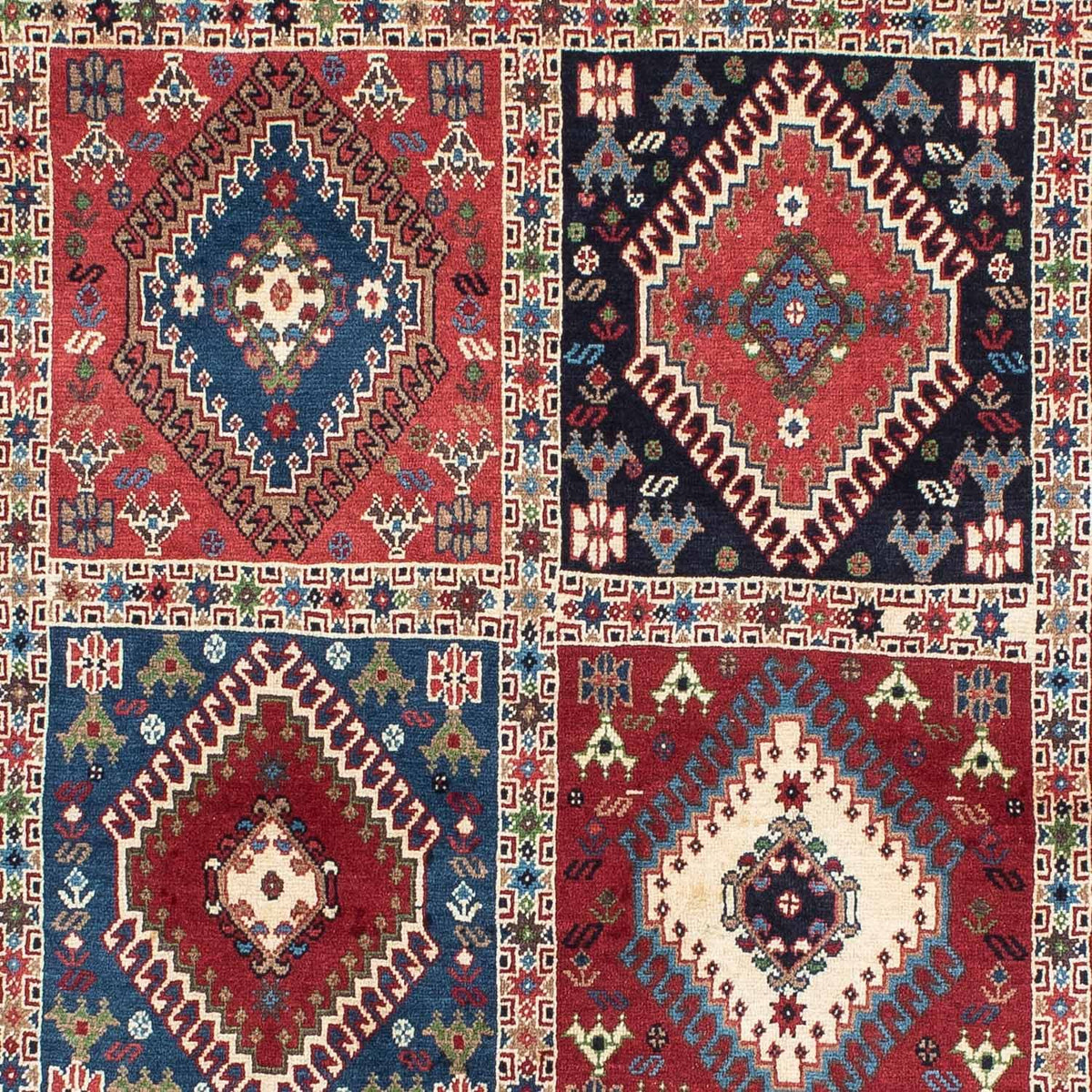 Perski dywan - Nomadyczny - 148 x 100 cm - czerwony