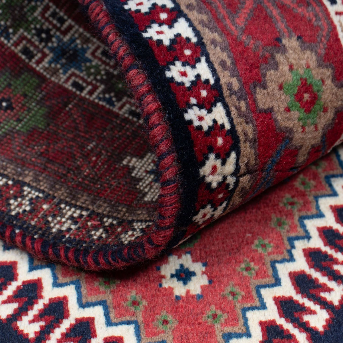 Perski dywan - Nomadyczny - 148 x 100 cm - czerwony