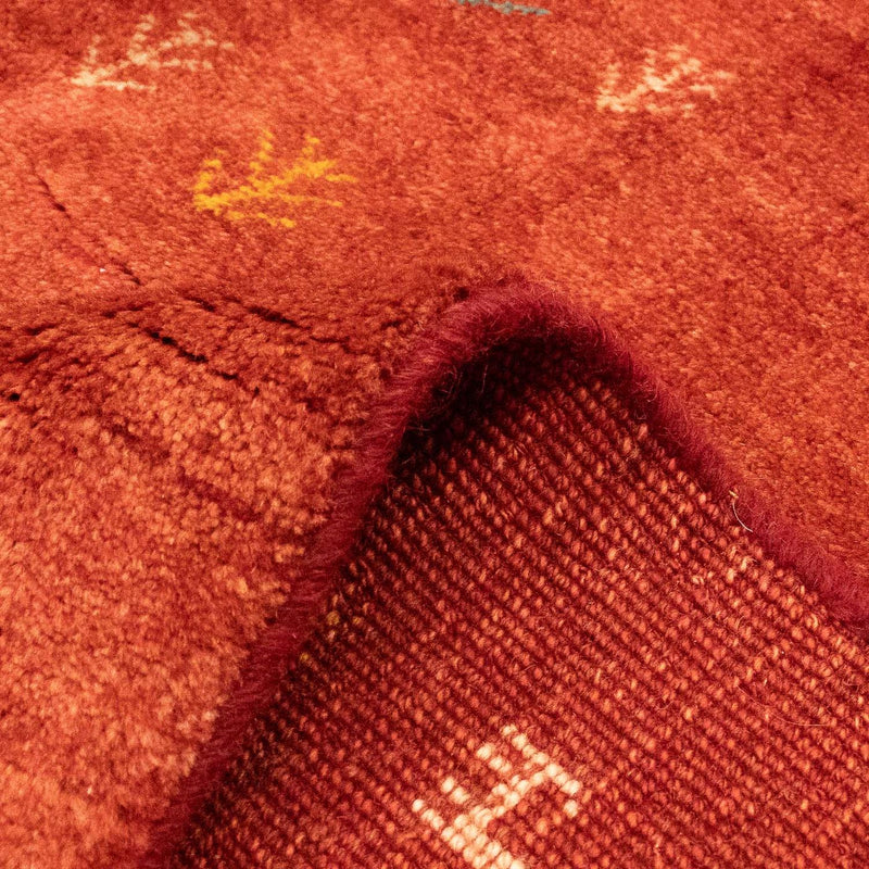 Dywan Gabbeh - perski - 225 x 171 cm - ciemna czerwień