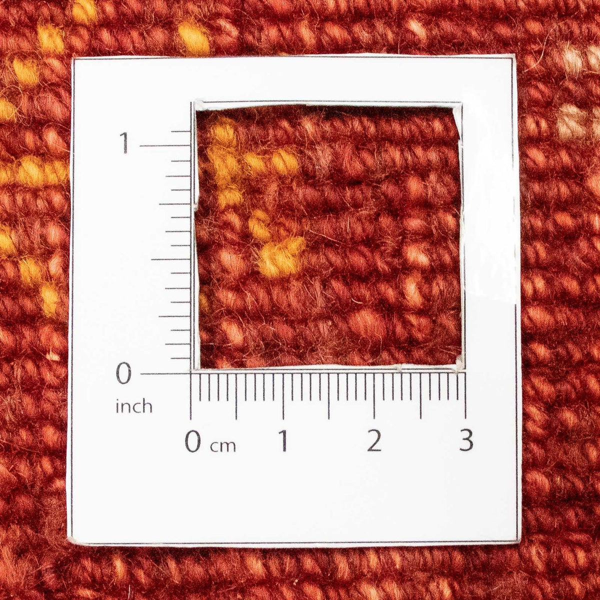 Dywan Gabbeh - perski - 225 x 171 cm - ciemna czerwień