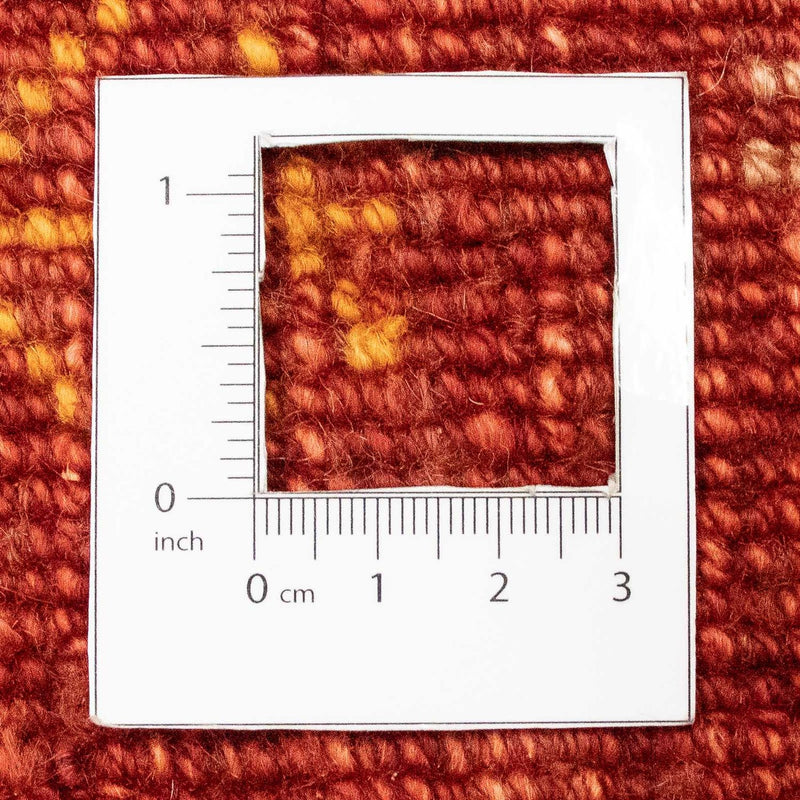 Dywan Gabbeh - perski - 225 x 171 cm - ciemna czerwień