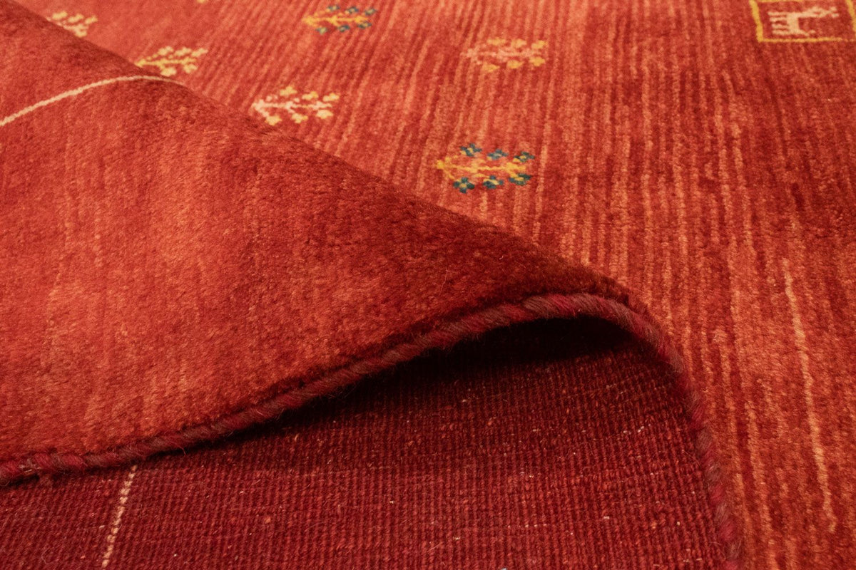 Dywan Gabbeh - perski - 190 x 163 cm - czerwony