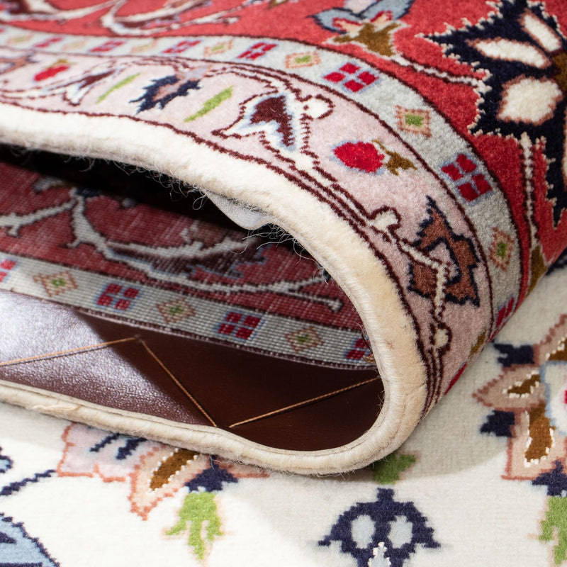 Dywan perski - Tabriz - Królewski - 201 x 153 cm - beżowy