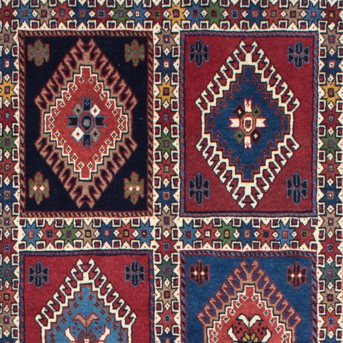 Perski dywan - Nomadyczny - 191 x 82 cm - niebieski